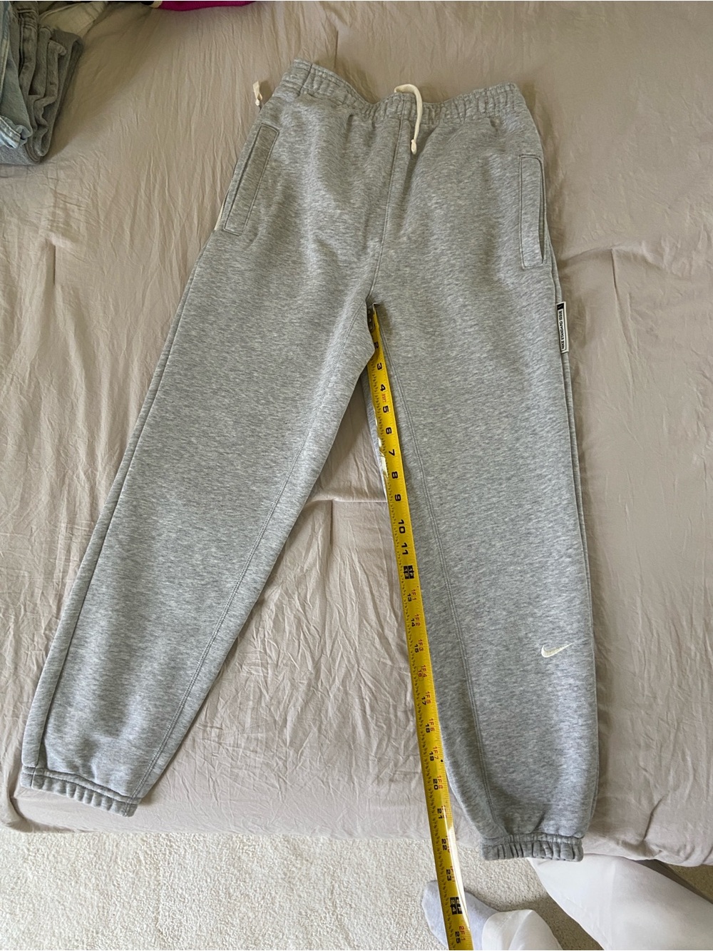 Nike Kids Light Gray Fleece Joggers